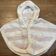 フード付きベビーポンチョ 70-80cm