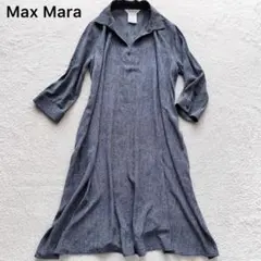 美品✨Max Mara マックスマーラ 白タグ シルク ワンピース Aライン