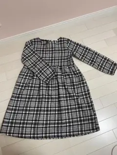 【150】キャサリンコテージ 起毛チェック柄ワンピース