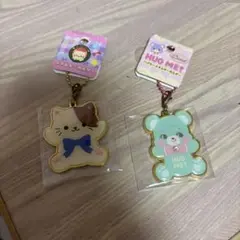 猫 くま キーホルダー 2点