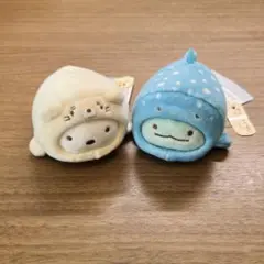 すみっコぐらし すみっコとうみっコ とかげ しろくま てのりぬいぐるみ 2点