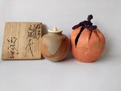 Ｐ８３５　香合　『備前焼』『木村陶峰造』『蛤香合』　共箱　茶道具 R835 香合 『備前焼』『小西陶古造』『松笠香合』 共箱