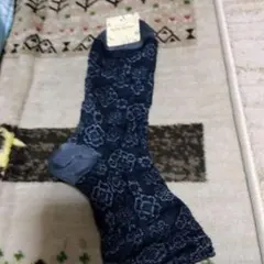 チュチュアンナ.チャコール 花柄 ソックス 22-25cm新品未使用品