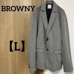 BROWNY 【L】グレー テーラードジャケット