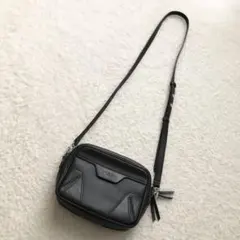 rag&born ブラックレザーショルダーバッグ