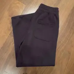 【美品】UNIQLO：C ユニクロ スウェットワイドパンツ ワイン 男女兼用　S