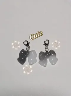 激かわ♡レジンキーホルダー・アンブレラマーカー・目印・チャーム2個セット