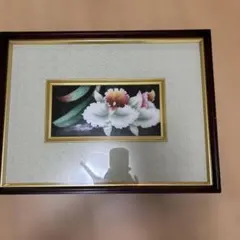 ⭐ 申龍子 S.RYUKO 油絵 油彩 花 静物画 韓国人作家 額装 真作 絵画