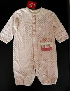 【新品】女の子 長袖 カバーオール 80cm 綿100%