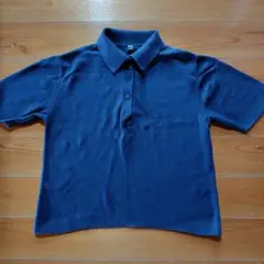 ユニクロ　ポロシャツ　半袖 ネイビー