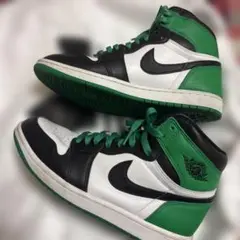 ナイキ ハイカット バスケットシューズ 黒/緑/白