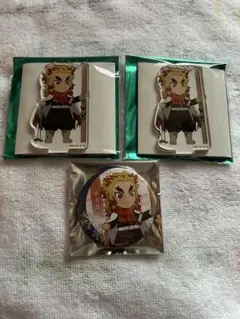 鬼滅の刃 ジャンフェス2022 雪遊び アクリルスタンド 缶バッジ 煉獄杏寿郎