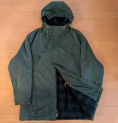 80s L.L.Bean チェック ウール ライナー マウンテンパーカー L