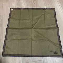 Christian Dior ハンカチ スカーフ ペイズリー柄 グリーン系