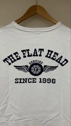 THE FLAT HEAD プリント Tシャツ ホワイト