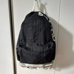 ストライプデザイン リュック 黒と白