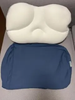 うもれる贅沢もっちりビーズわたまくら　白35×55cm 枕カバーつき　枕