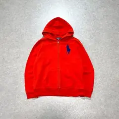 Polo Ralph Lauren 90s ジップパーカー ビッグポニー 短丈 - メルカリ