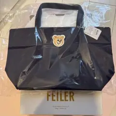 新品　フェイラー　テディワッペントート大　ネイビー　　おまけキャンバス巾着