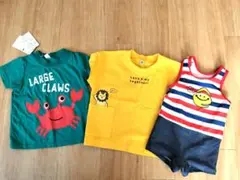 3枚まとめ売り Tシャツ×水着 80サイズ