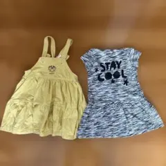 100 女の子　ワンピース2点セット　アンパンマンとH&M