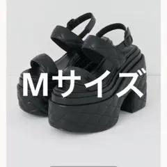 ダーリッチ キルティングソールサンダル ブラック XS - メルカリ