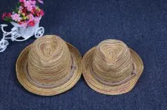 お子さんとお揃い、おしゃれハット。春夏用　親子用１セット