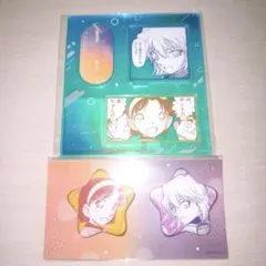 コナン 公式アプリ 灰原哀 吉田歩美 ペアシリーズ 缶バッジ アクリルスタンド