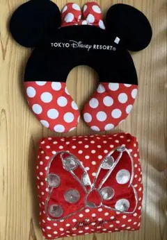 【最終値下】東京ディズニーリゾート ミニーマウス ネックピロー クッション訳あり