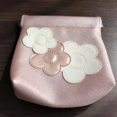 【新品未使用】マリークヮント バネ口ポーチ デイジー ピンク パッチワーク