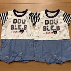 DOUBLE.Bロンパース2着セット
