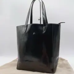KITAMURA トートバッグ レザー ブラック A4収納可 肩掛け h191