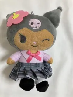 日焼け　クロミ ぬいぐるみ ファスナー付き　チェーン付き