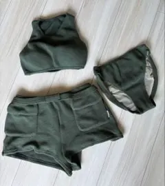 MARY QUANT ダークグリーン セパレート水着