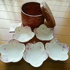 ※ブランド※安達瞳子 花柄の白い陶器皿 新品 新品未使用 華道家 安達瞳子 うつわセット 花がすみの通販 by