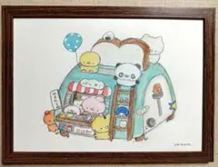 デジタルイラストの原画【パン屋さん開店〜】