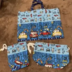 入園入学グッズ　手提げ袋　手提げ鞄　お弁当袋セット