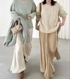 ◎新品未使用◎SLOBE IENA◎畦ニット×キャミワンピースセット