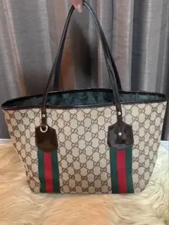 GUCCI グッチ GGキャンバス トートバッグ ハンドバッグ