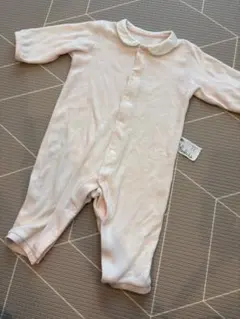ユニクロ　エアリズム 襟付きボディスーツ 70cm 薄いピンク　パジャマ