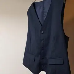 PERSON'S スーツベスト　ネイビー　A6