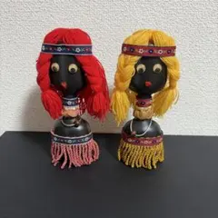 南アフリカ ハンドメイド ビーズ細工 人形 アフリカ民藝 魔除け - メルカリ