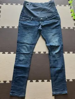 マタニティ　スキニー　デニム