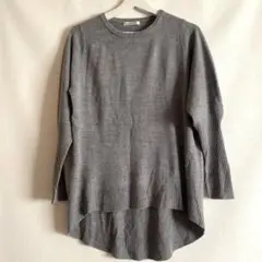 continuer de NICE CLAUP長袖ロング丈 ニットグレーFree