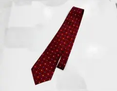 CHANEL ネクタイ レッド ココマーク総柄