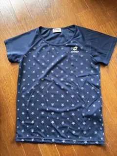 lotto 半袖Tシャツ ネイビー スター柄 Mサイズのサムネイル