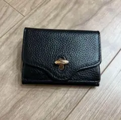 ハシバミ　ミニ財布　黒