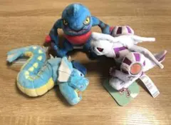 ポケモンfit ぬいぐるみ　パルキア ドクロッグ　ギャラドス　ポケモンフィット