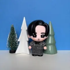 すのチル ソフビ用 スカーフ付き服セット Snow Man 目黒蓮 めめ 黒