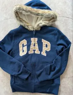 00s　GAP　ギャップ　ファー付フード　ボアパーカー　平成 Y2K